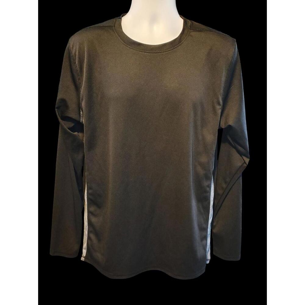 Gametime Men's Long Sleeve Activewear Shirt with Side Stripe